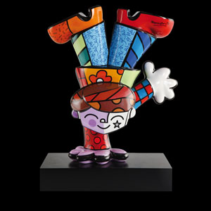 Figurina Romero Britto, Dancing Boy (Edizione limitata numerata con certificato)