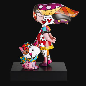 Figurina Romero Britto, My Lovely Friend (Edizione limitata numerata con certificato)