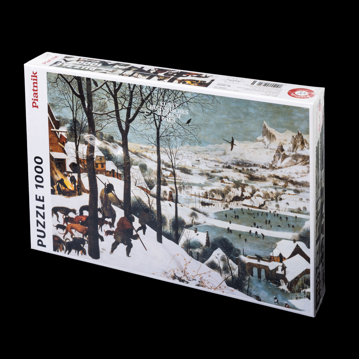 Puzzle 1000p Pieter Brueghel - Chasseurs dans la neige (boîte)