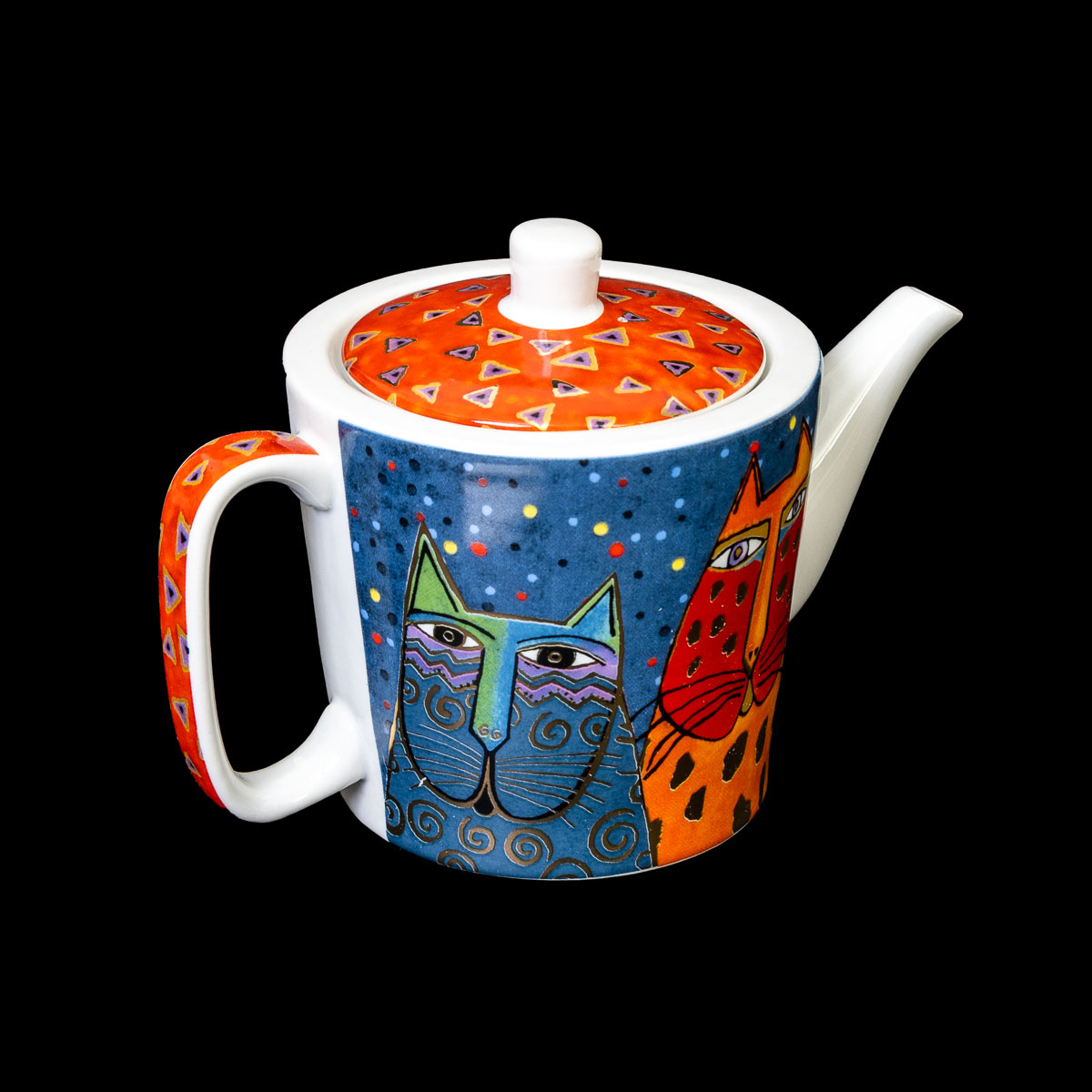 Laurel Burch Teapot: Fantastic Felines