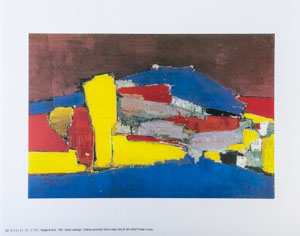 Affiche d’Art - Nicolas de Staël : Paysage de Sicile (1954)