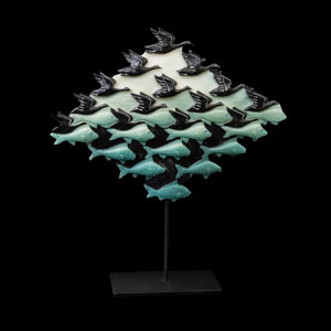 Figurine Escher : Air et eau (18 cm)