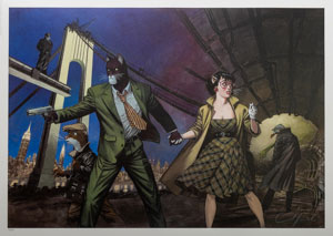 Affiche signée de Juanjo Guarnido : Blacksad, Alors, tout tombe