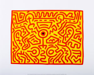 Keith Haring poster print : Growing III, 1988