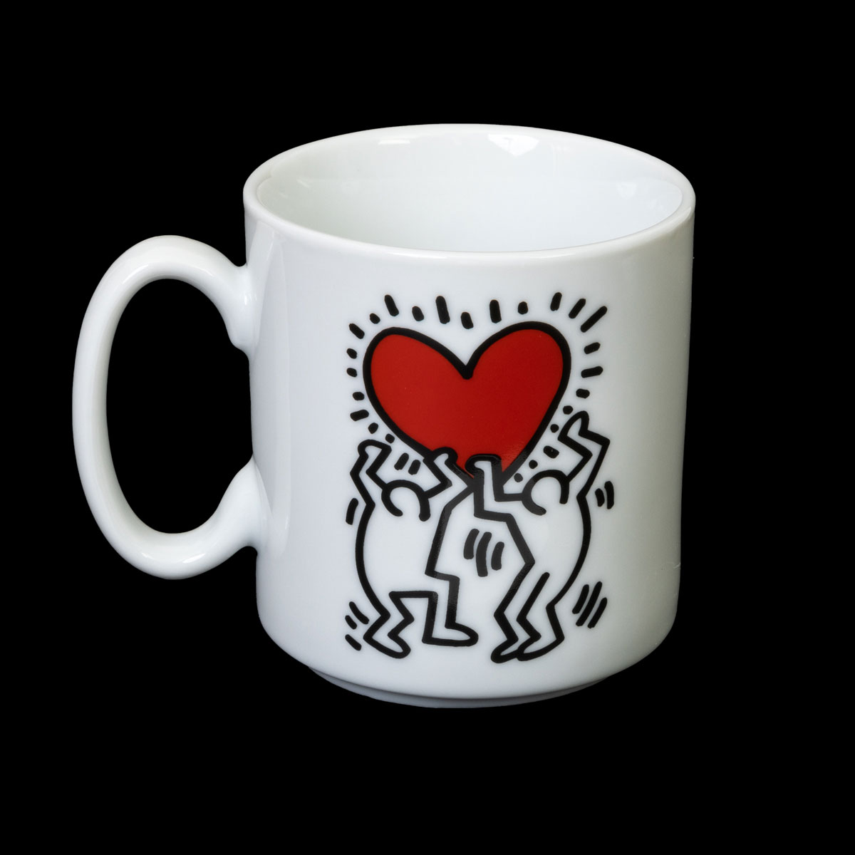 Set di 3 tazze Keith Haring - Heart & Dancers (dettaglio 4)