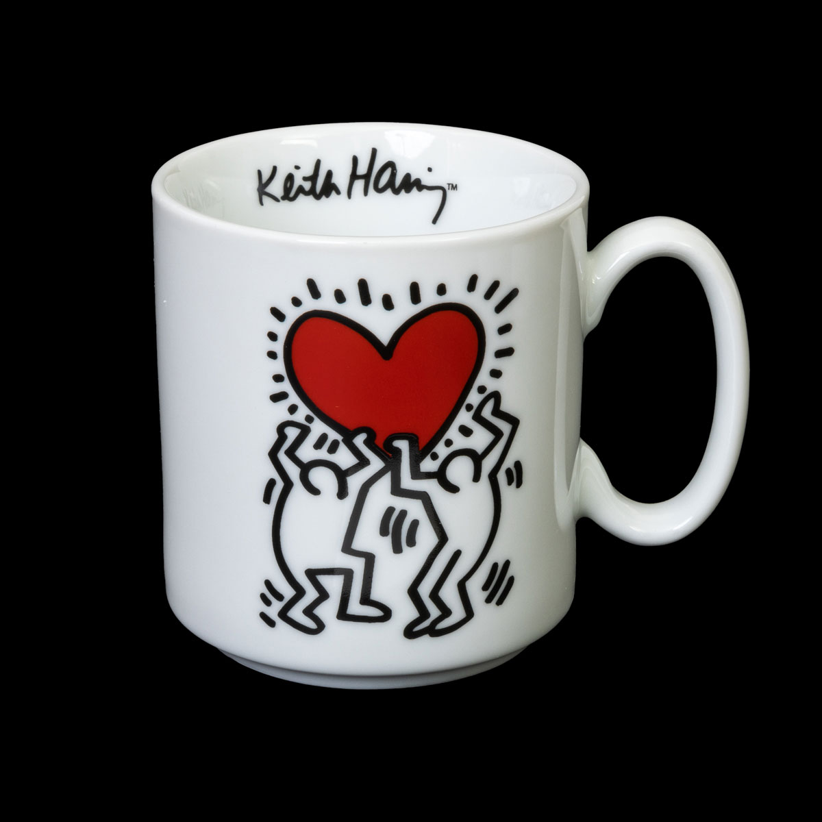 Set di 3 tazze Keith Haring - Heart & Dancers (dettaglio 3)