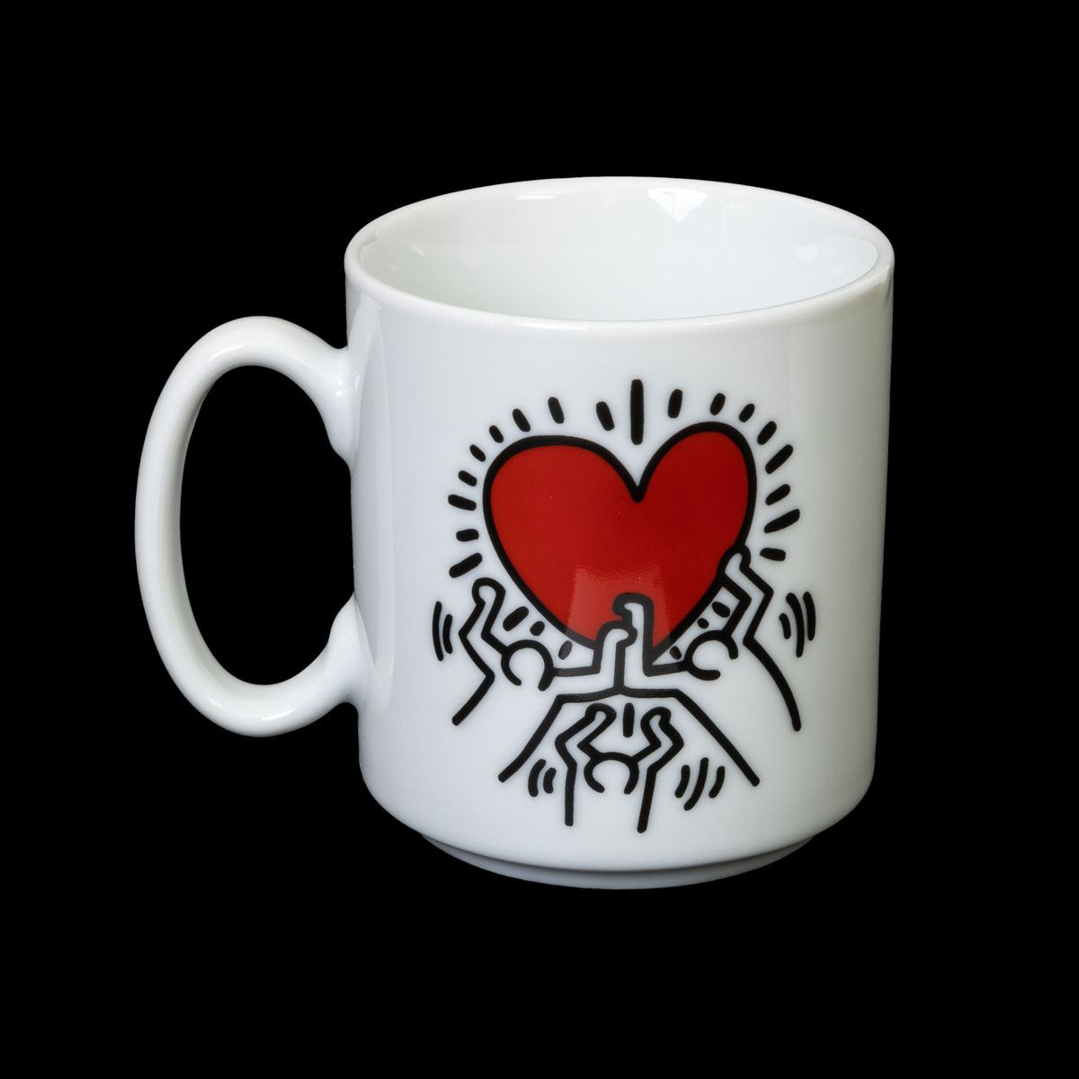 Set di 3 tazze Keith Haring - Heart & Dancers (dettaglio 6)