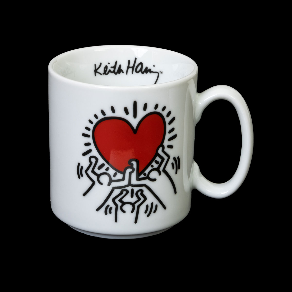 Set di 3 tazze Keith Haring - Heart & Dancers (dettaglio 5)