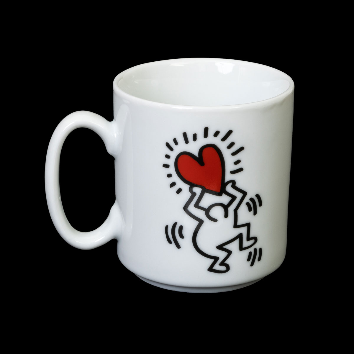 Mug Keith Haring : Coeur & Danseur (détail)