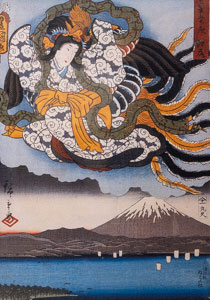 Puzzle Hiroshige : Amaterasu, la dea del Sole sul monte Fuji