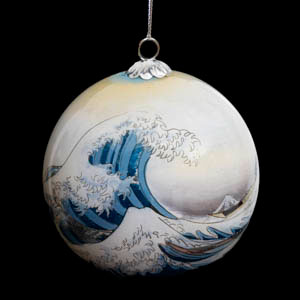 Hokusai Christmas Bauble: The Great Wave