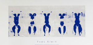 Sérigraphie Yves Klein : Anthropométrie de l'époque bleue, 1960 (ANT 82)