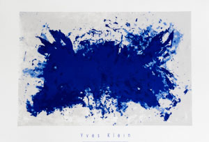 Serigrafía de Yves Klein: Homenaje a Tennessee Williams, 1960