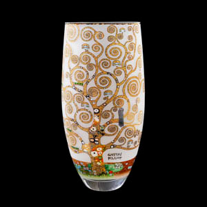 Gustav Klimt vase : The Tree of Life (Frosted glass)