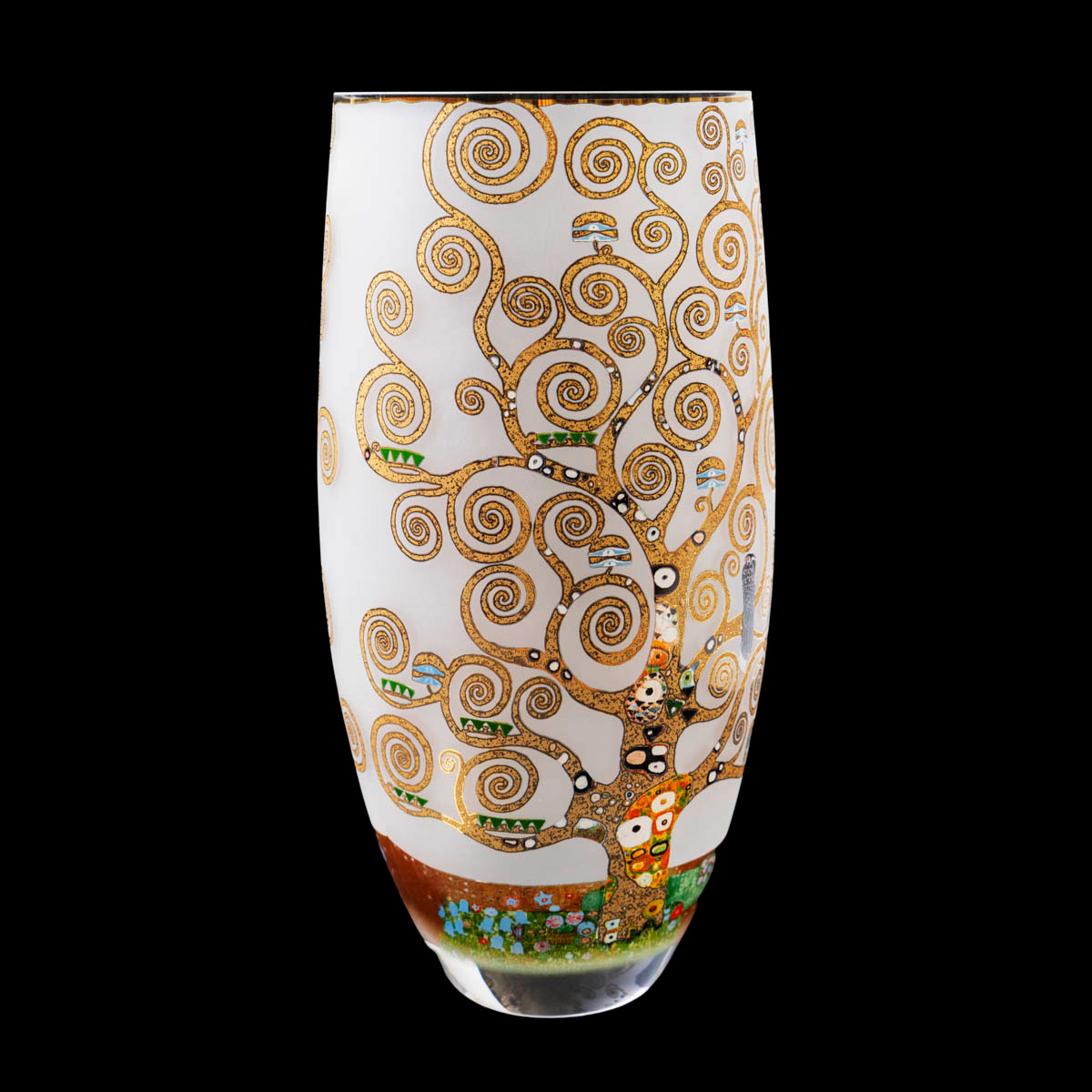 Vaso in vetro Gustav Klimt - L'albero della vita (vetro sabbiato), dettaglio n°4