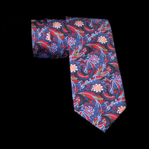 Morris Silk tie : Swirling florals