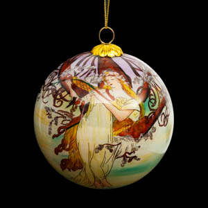 Bola de Navidad Alfons Mucha: Las cuatro estaciones: La primavera