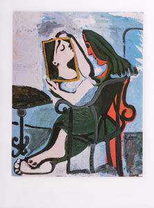 Affiche d’Art Picasso - Femme au miroir (1959)