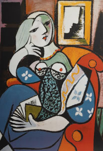 Affiche d’Art Picasso - Femme avec un livre (1932)