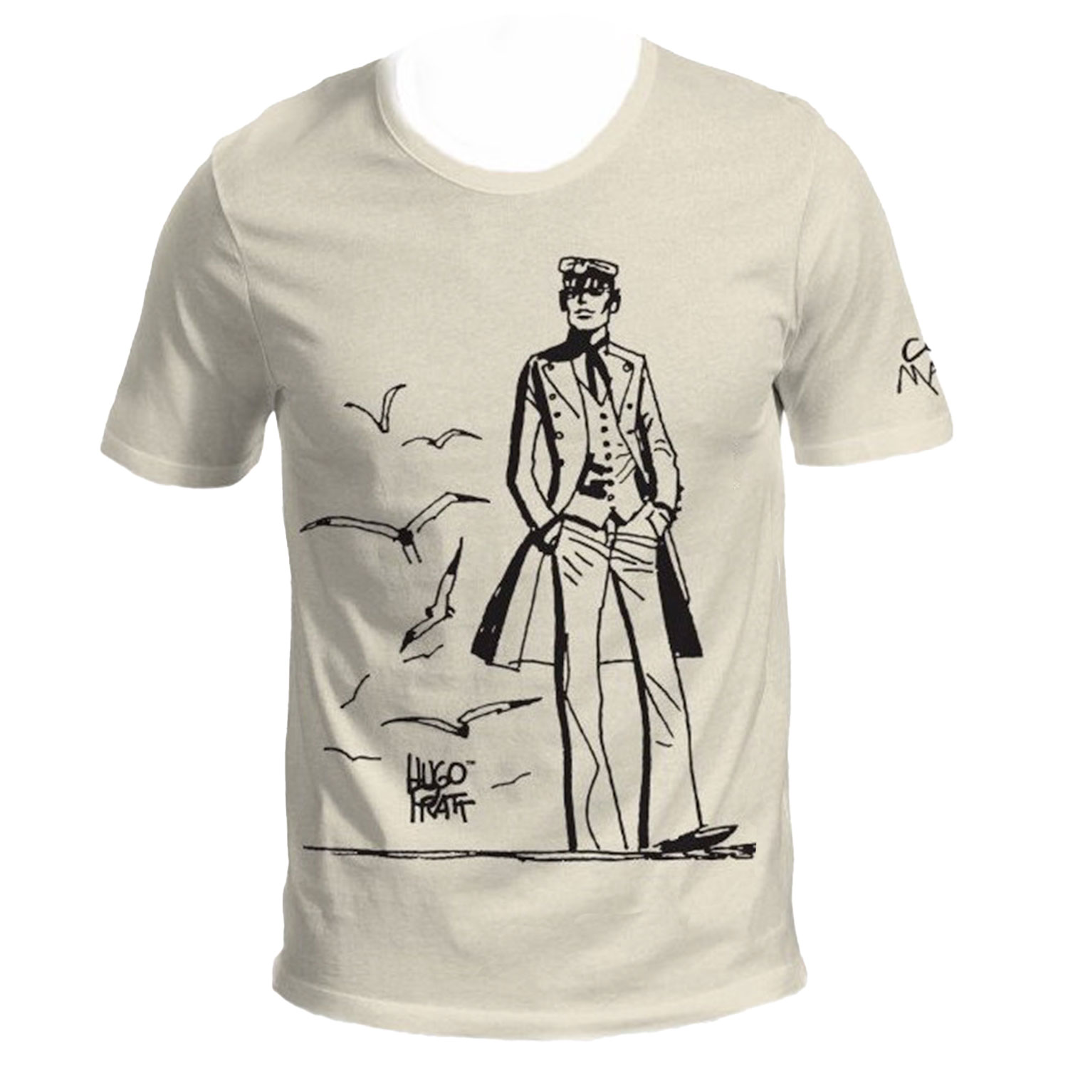 T-shirt Hugo Pratt - 40 years ! (Corto Maltese), short sleeves, ercu