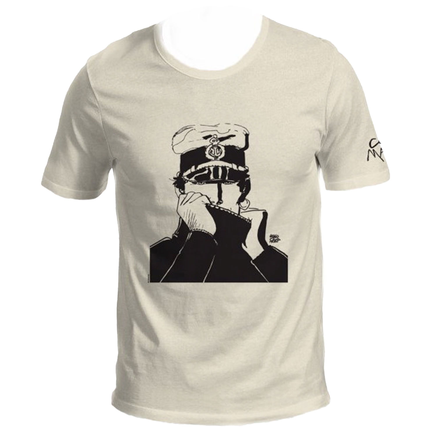 T-shirt Hugo Pratt - The sailor (Corto Maltese), short sleeves, ercu