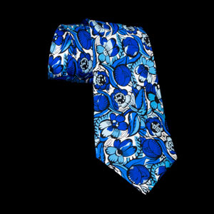 Raoul Dufy Silk tie : The beautiful flowers (blue)