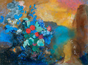 Art Print Redon - Ophelia among the flowers