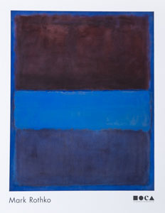 Mark Rothko poster : n°61: Rust and Blue, 1953