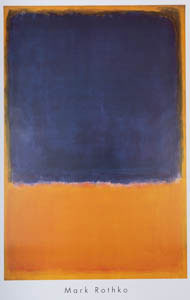 Mark Rothko poster print, Untitled 1950