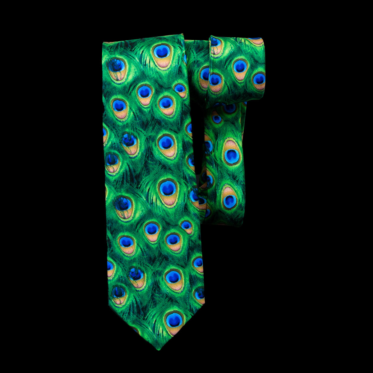 Tiffany Silk tie : Peacock (detail)