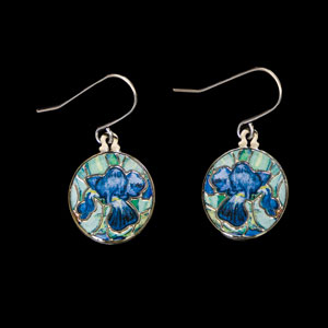 Earrings inspired by Van Gogh: The irises