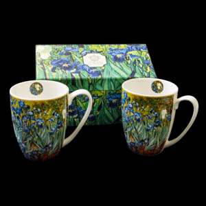 2 tazas de Van Gogh: Los lirios