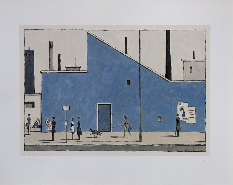 Art print François AVRIL - The printing office - signed and num. - 50 x 40 cm - Print