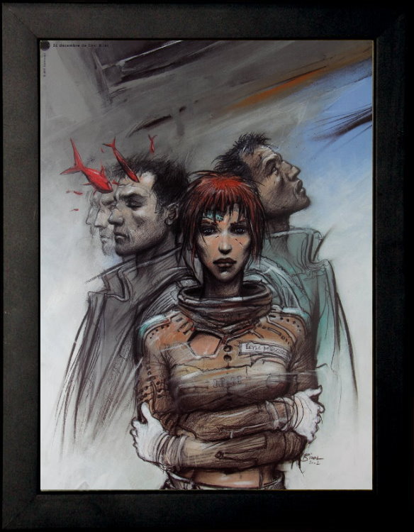 Enki BILAL - 32 Décembre - Affiche d’Art 18 x 24 cm encadrée - Affiche encadrée