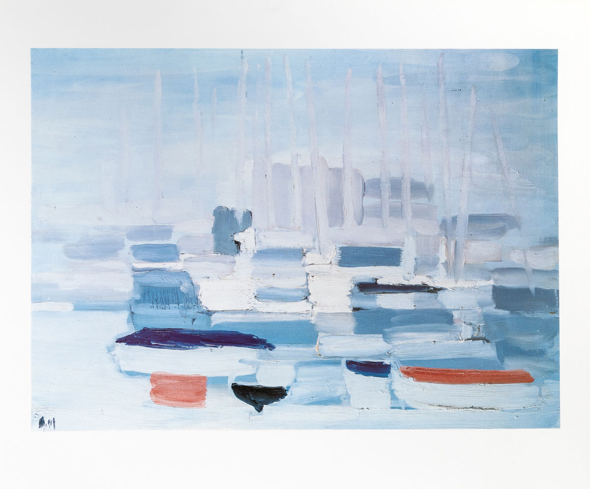 Affiche d’Art - Nicolas de Staël : Barques dans le port (1955) - Affiche 60x50 cm