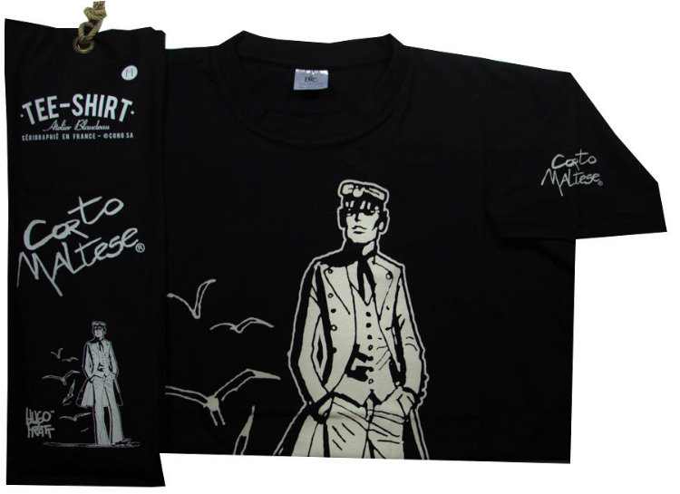 T-shirt Hugo Pratt - 40 years ! (Corto Maltese) - Black - Size S