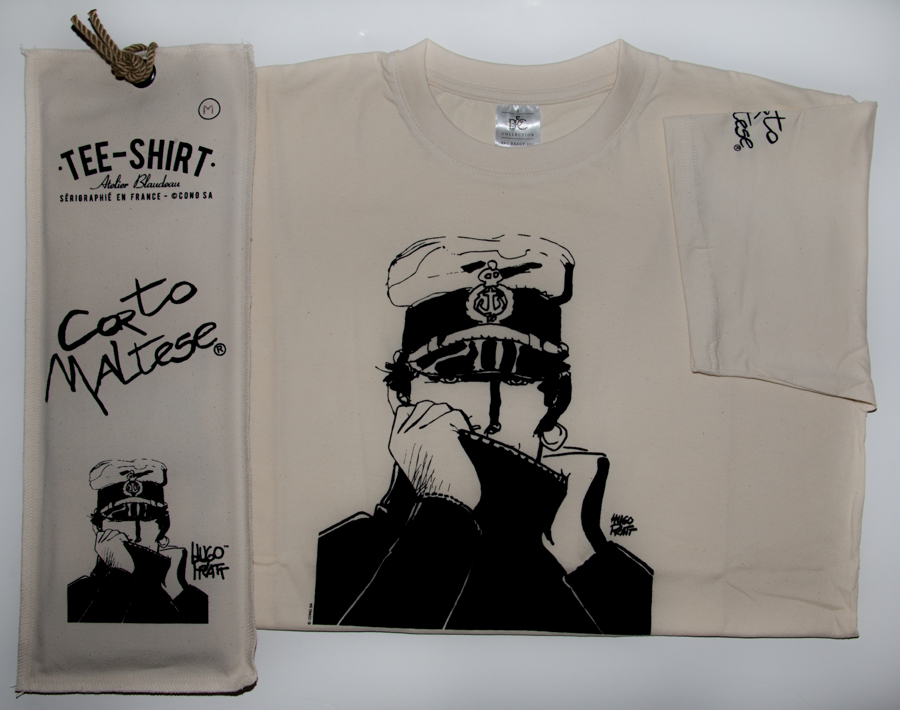 T-shirt Hugo Pratt - The sailor (Corto Maltese) - Ecru - Size S