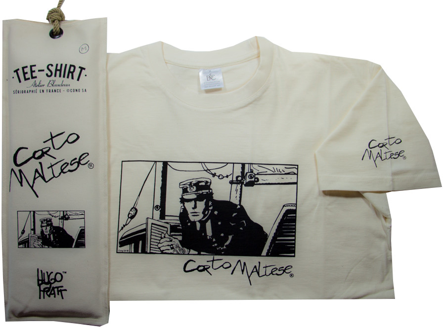 T-shirt Hugo Pratt - Port Ducal (Corto Maltese) - Ecru - Size M