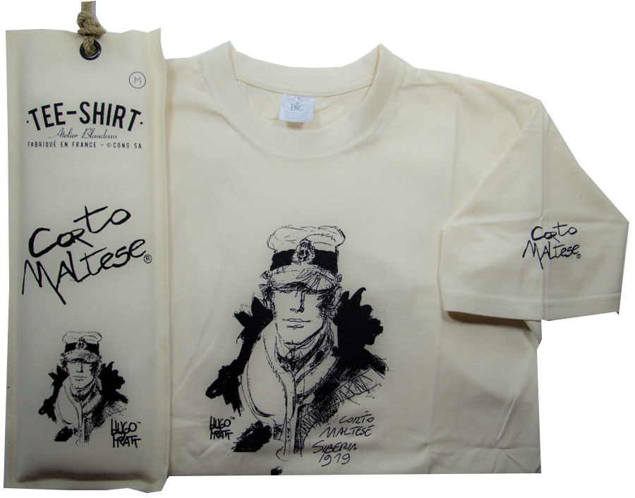 T-shirt Hugo Pratt - Sibérie (Corto Maltese) - Ecru - Taille M