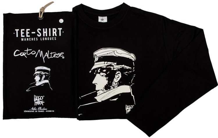 T-shirt Hugo Pratt - Cigarette (Corto Maltese) - Manches longues - Taille M