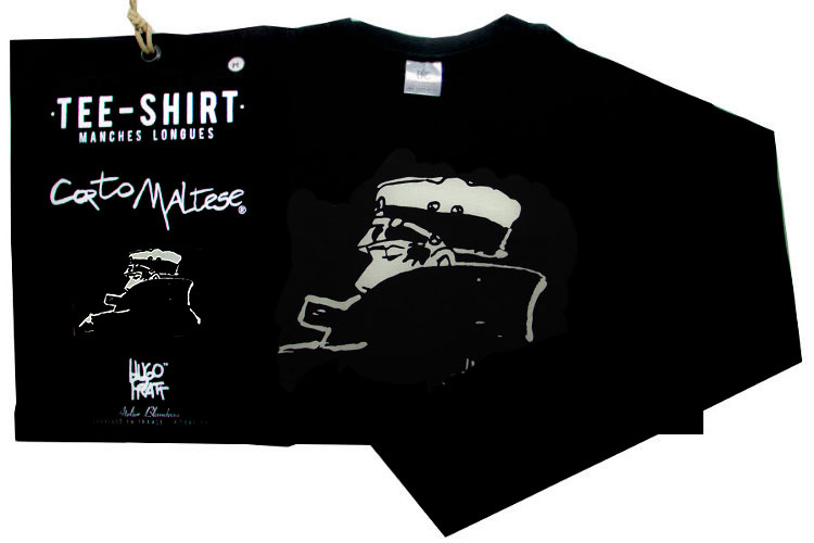 T-shirt Hugo Pratt - Nocturnal (Corto Maltese) - Long sleeves - Size XXL