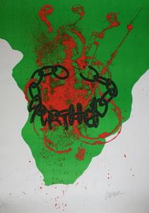 ARMAN (Armand FERNANDEZ) : Lithographie originale signée et numérotée : Against Apartheid