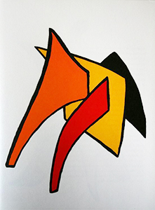 Alexander CALDER : Litografía original : Stabiles 5