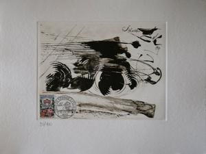 Lithographie Salvador Dali : Le Tour de France cycliste