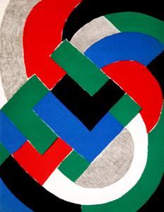 Litografia originale Sonia Delaunay : 1969