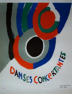 Litografia originale Sonia Delaunay : 1971