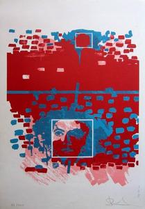 Jack Dufour Original Lithograph : The square