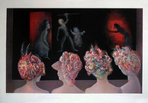 Leonor Fini : Litografia originale - Spettacolo