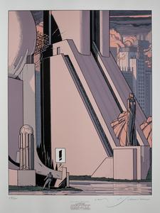 Serigrafía François Schuiten, La fièvre d'Urbicande (!)