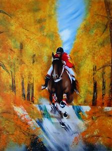 Victor Spahn : Original Lithograph : Show jumping II